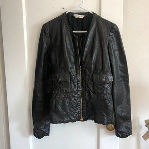 Golden Goose Black Leather Motorcycle Jacket